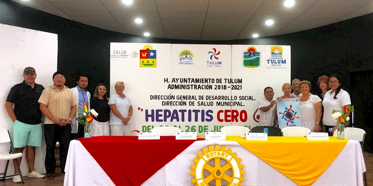 Clubes rotarios locales apoyan el proyecto de erradicación mundial de la hepatitis C