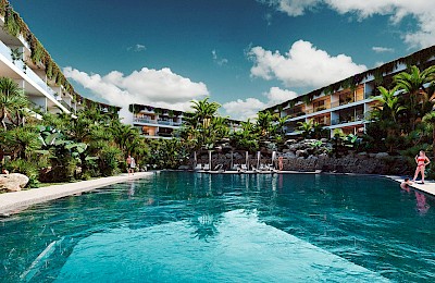 Playacar Real Estate Listing | The Leaf Playacar 2 Bedrooms L.O
