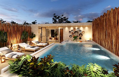 Tulum Real Estate Listing | Itza Selva 4 bed PH private pool
